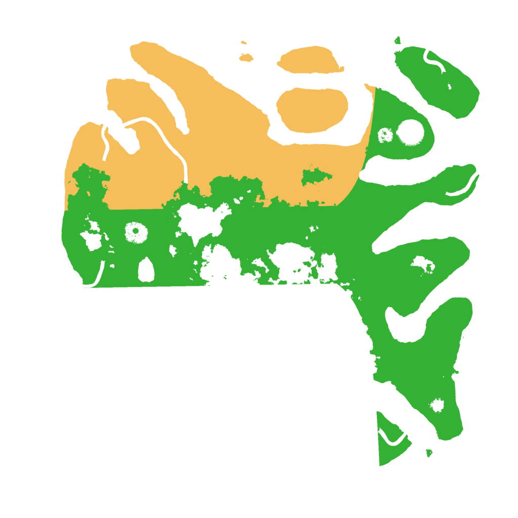 Biome Rust Map: Procedural Map, Size: 3500, Seed: 266215