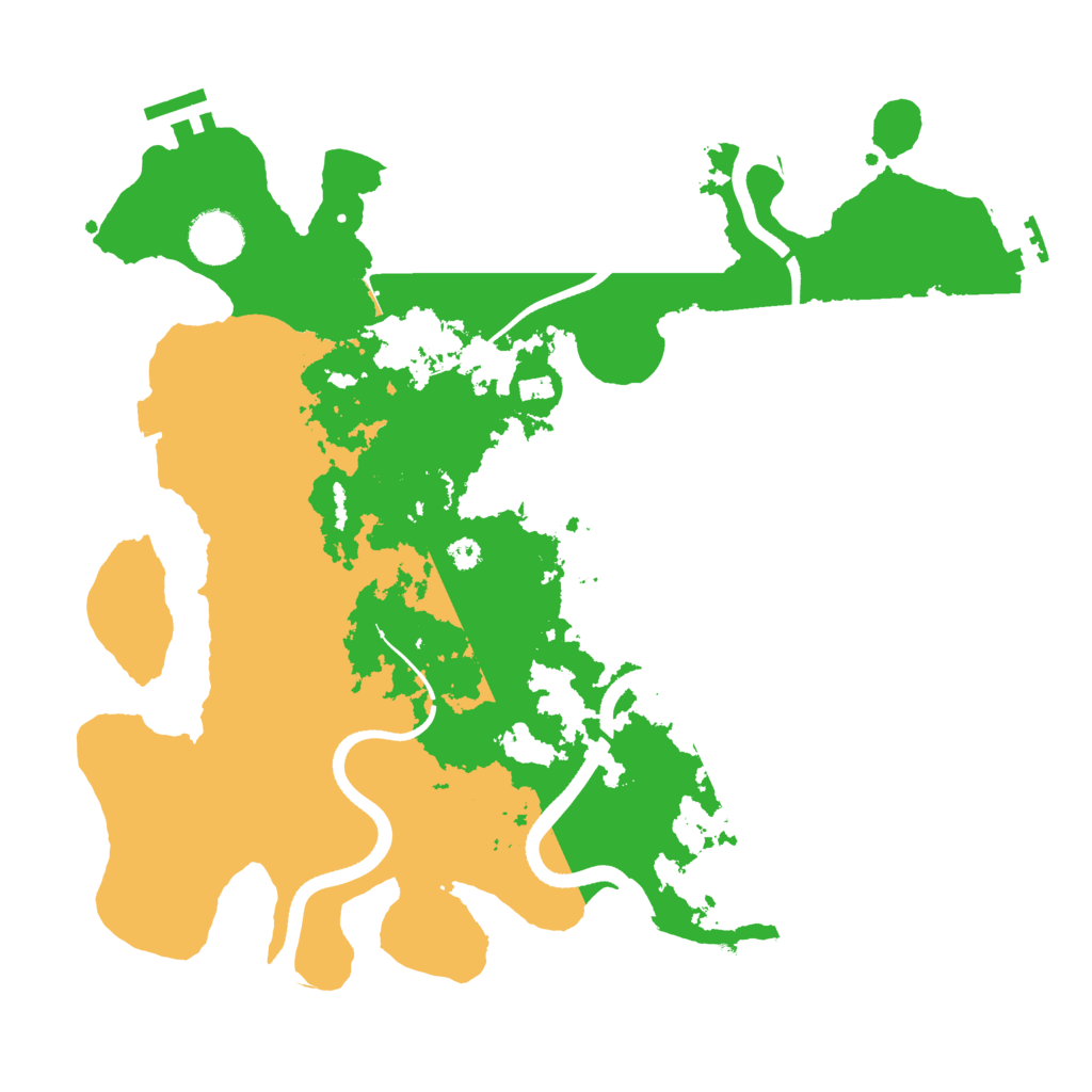 Biome Rust Map: Procedural Map, Size: 3500, Seed: 5422576