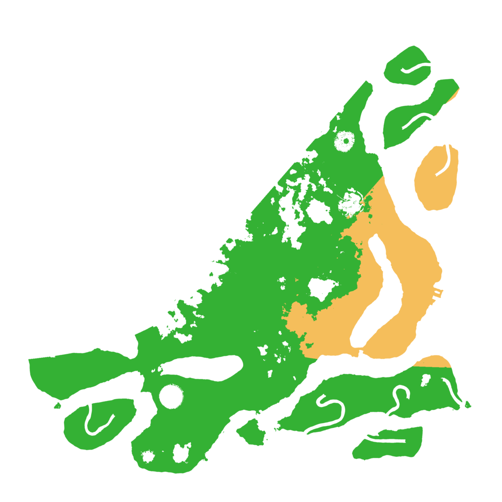 Biome Rust Map: Procedural Map, Size: 3700, Seed: 4115855