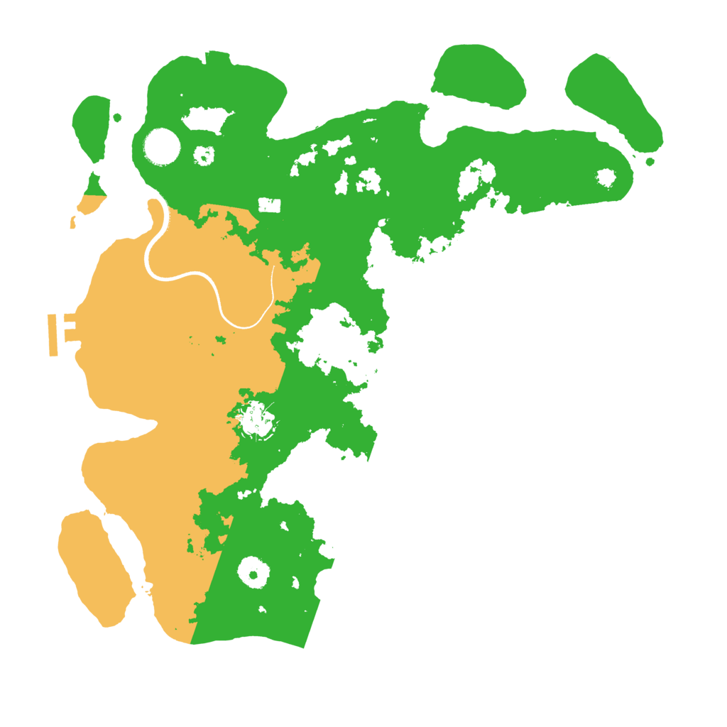 Biome Rust Map: Procedural Map, Size: 3500, Seed: 2641567