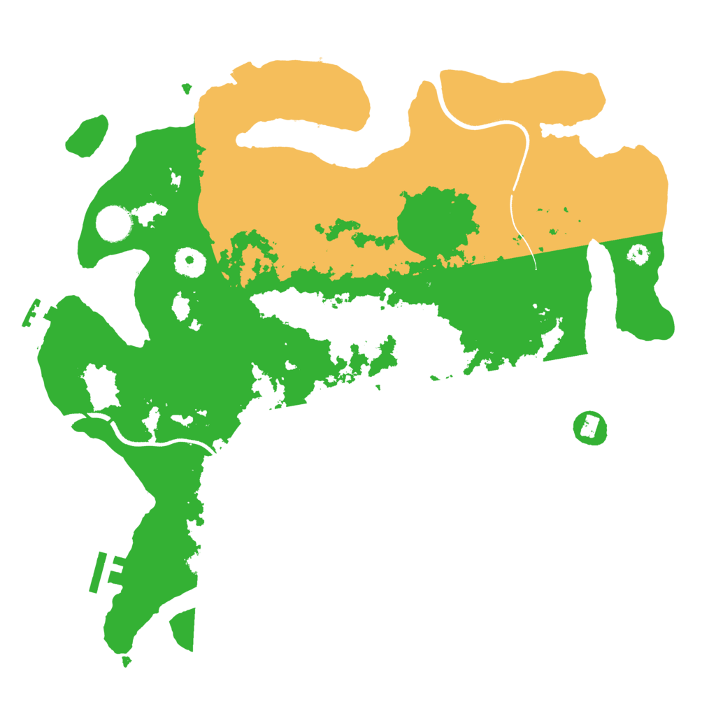 Biome Rust Map: Procedural Map, Size: 3500, Seed: 5484134