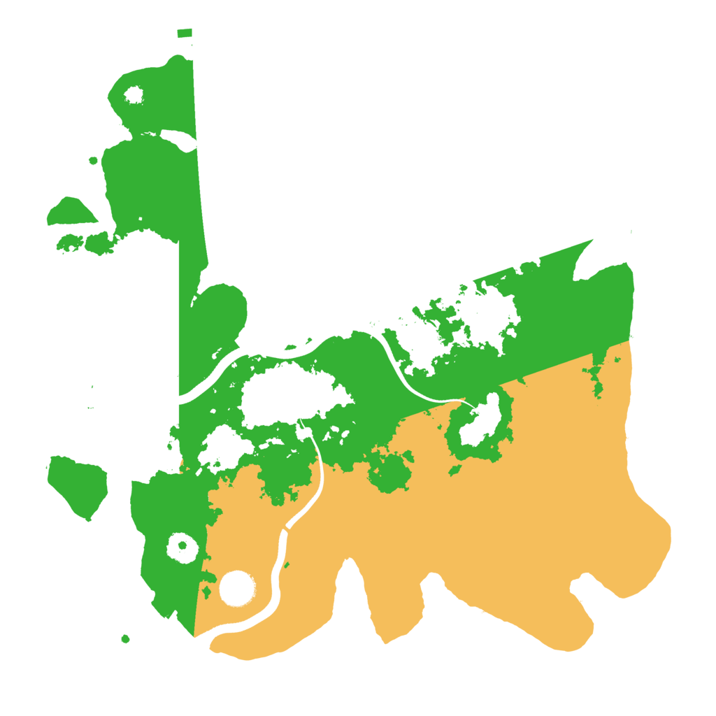 Biome Rust Map: Procedural Map, Size: 3500, Seed: 4322076