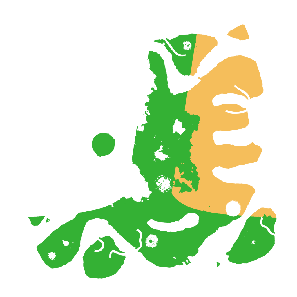 Biome Rust Map: Procedural Map, Size: 3500, Seed: 3960014