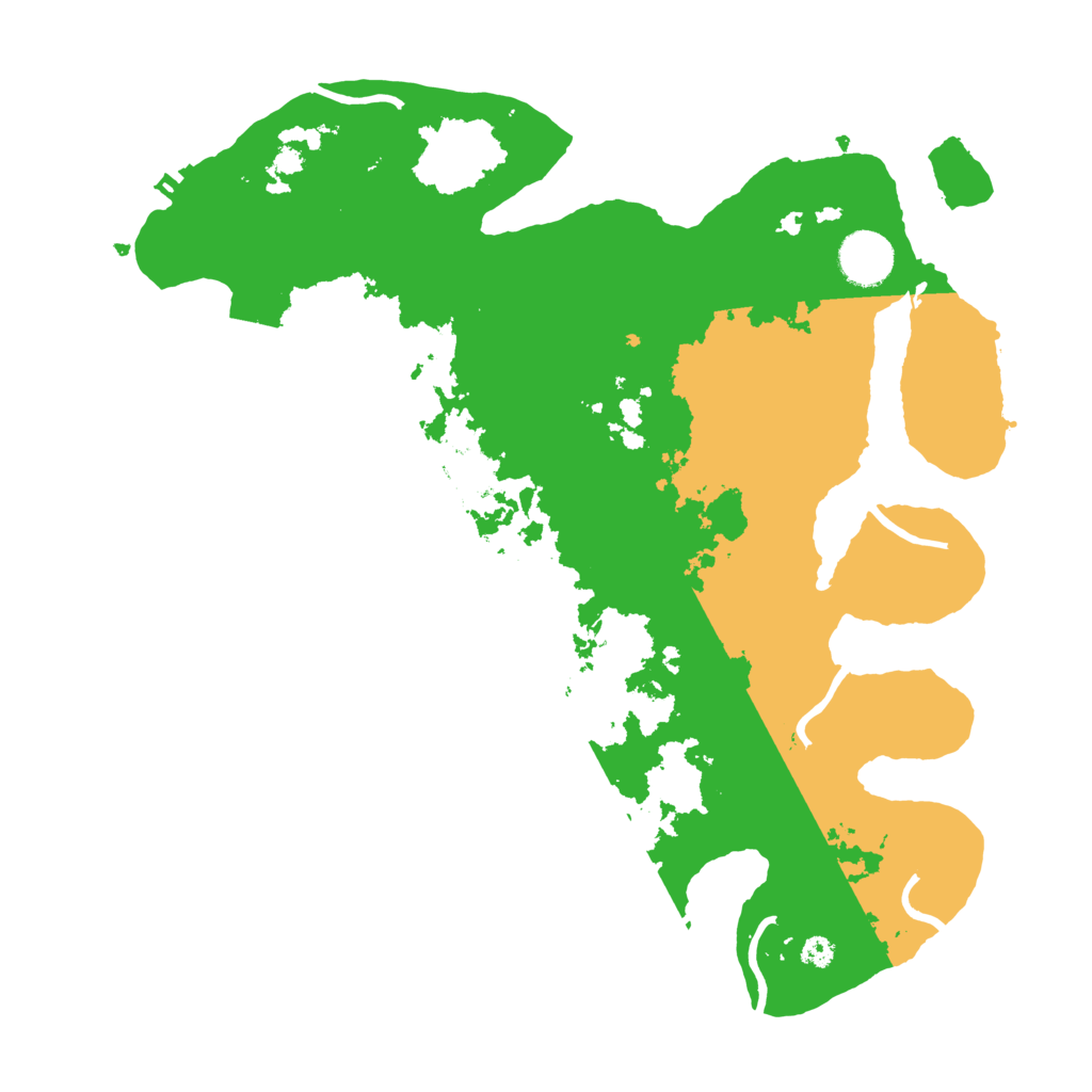 Biome Rust Map: Procedural Map, Size: 3500, Seed: 3836566