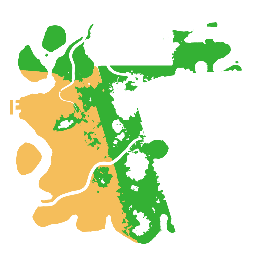 Biome Rust Map: Procedural Map, Size: 3700, Seed: 321147
