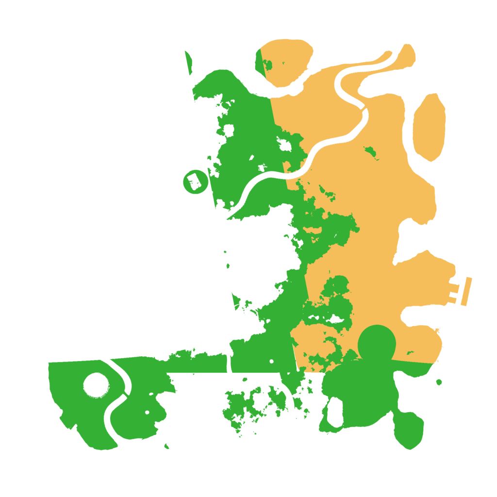 Biome Rust Map: Procedural Map, Size: 3500, Seed: 1389702