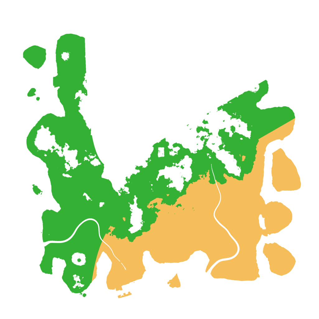 Biome Rust Map: Procedural Map, Size: 3500, Seed: 4285667