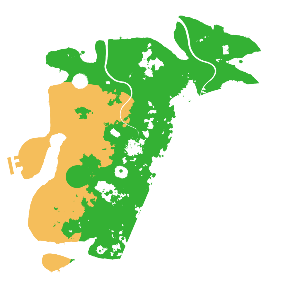 Biome Rust Map: Procedural Map, Size: 3500, Seed: 2313069
