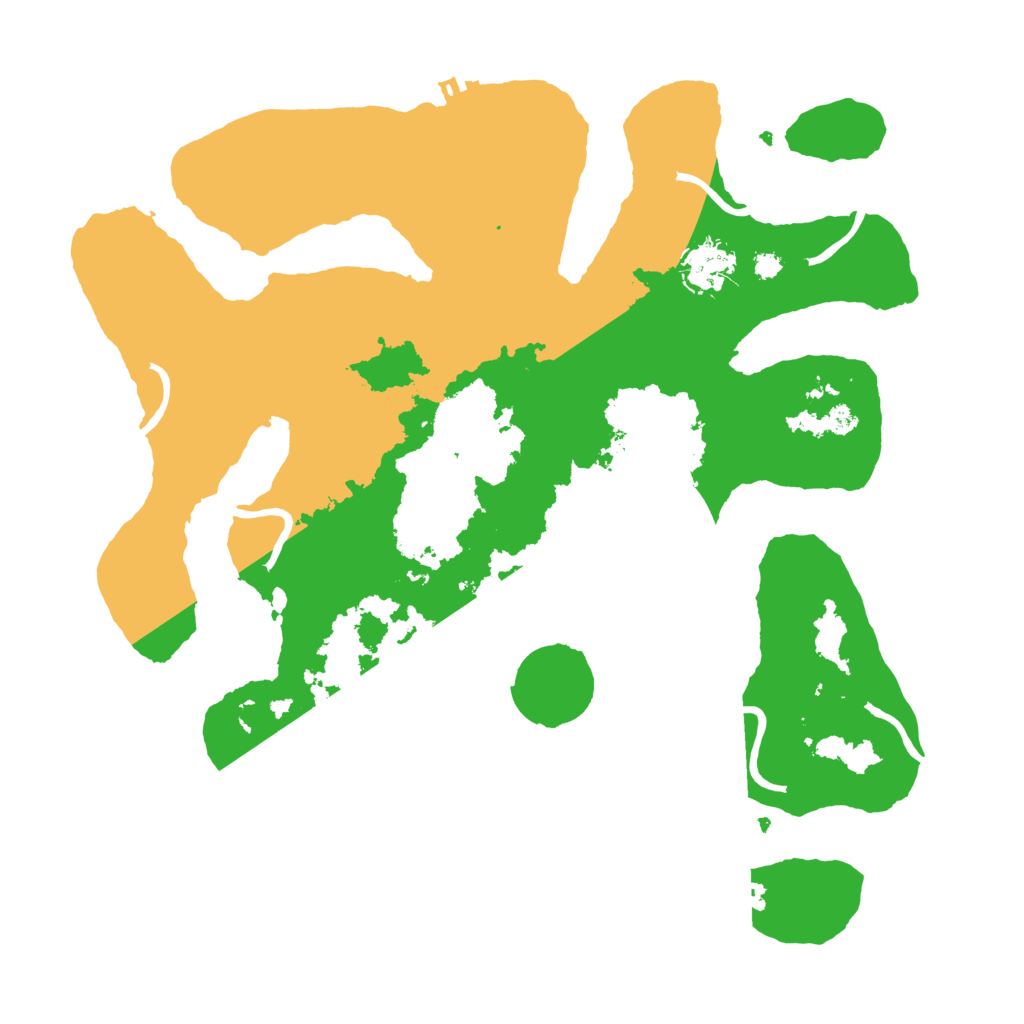 Biome Rust Map: Procedural Map, Size: 3500, Seed: 4445472