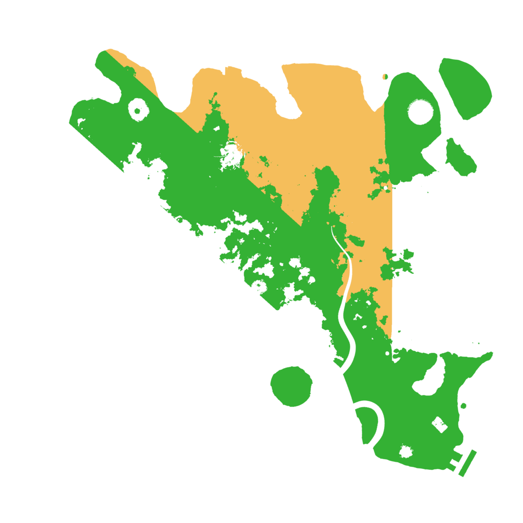 Biome Rust Map: Procedural Map, Size: 3700, Seed: 995161