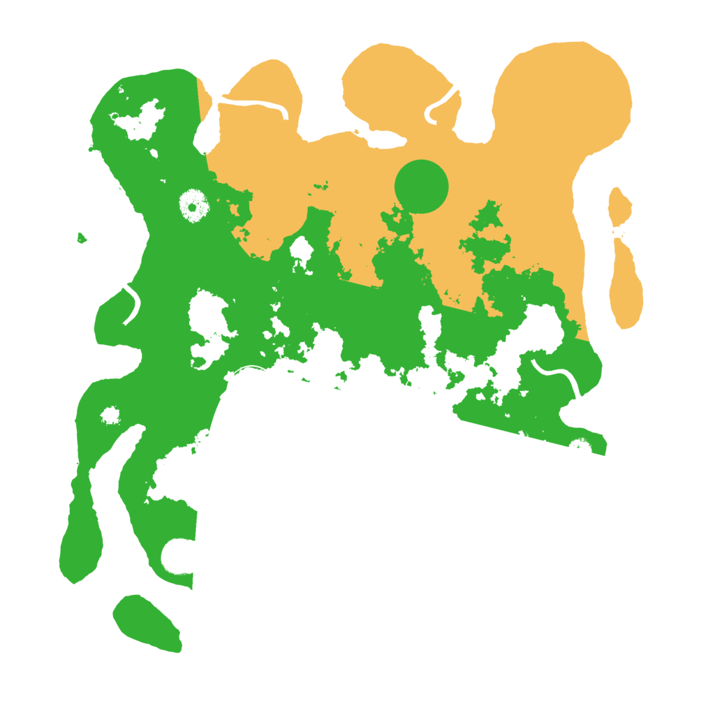 Biome Rust Map: Procedural Map, Size: 3500, Seed: 6131535