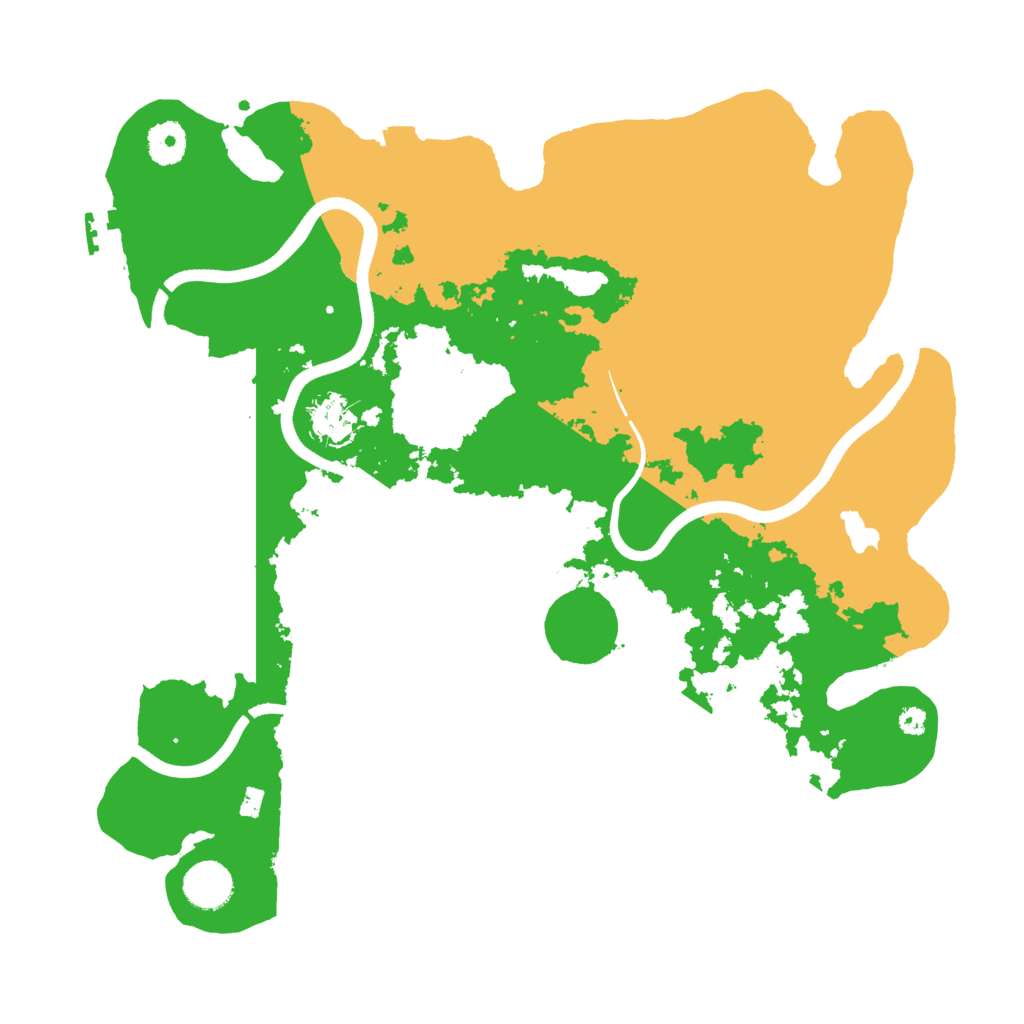 Biome Rust Map: Procedural Map, Size: 3700, Seed: 2505107