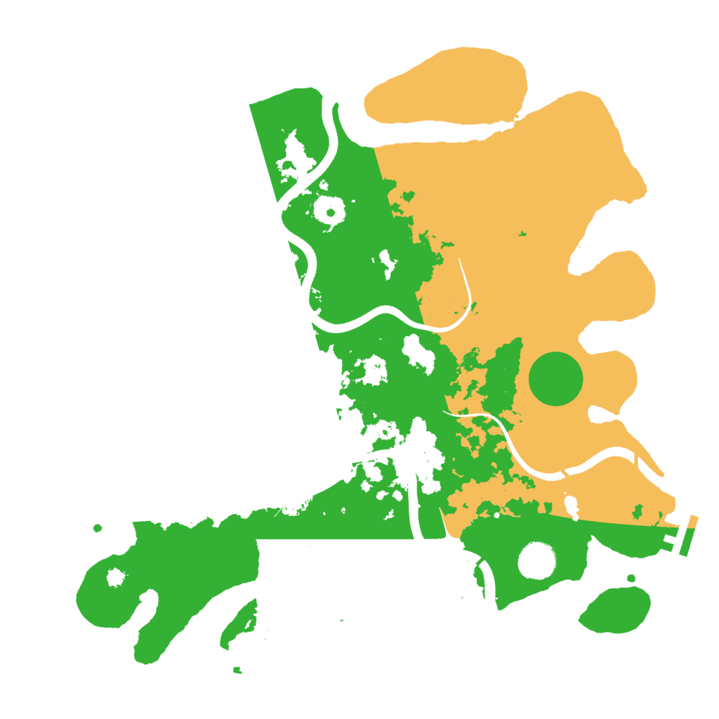 Biome Rust Map: Procedural Map, Size: 3500, Seed: 3362791