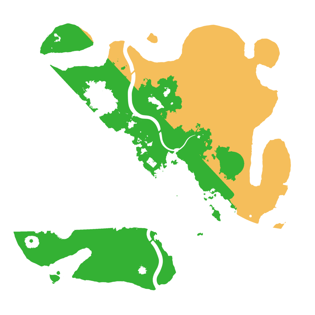 Biome Rust Map: Procedural Map, Size: 3500, Seed: 124215