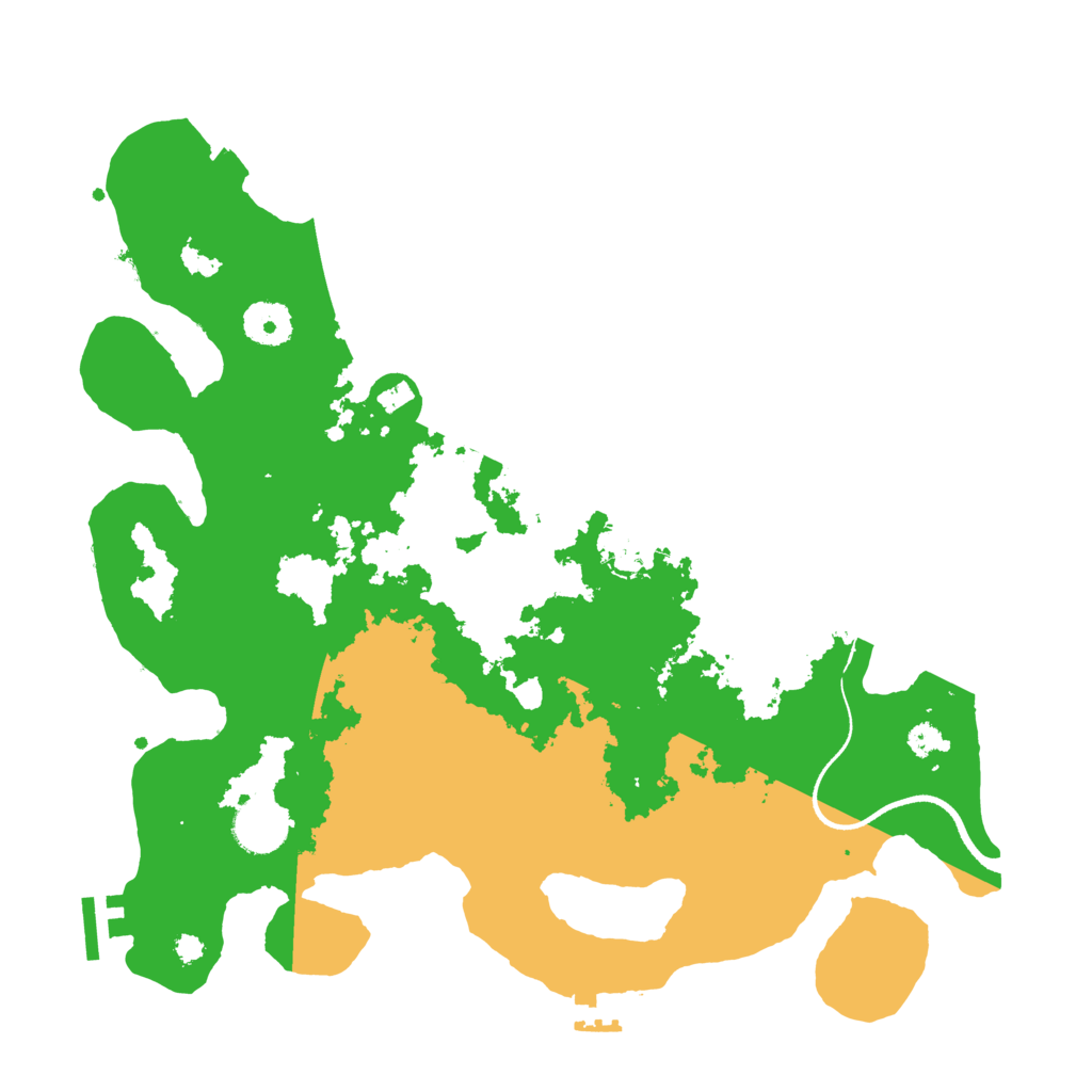 Biome Rust Map: Procedural Map, Size: 3500, Seed: 4397260
