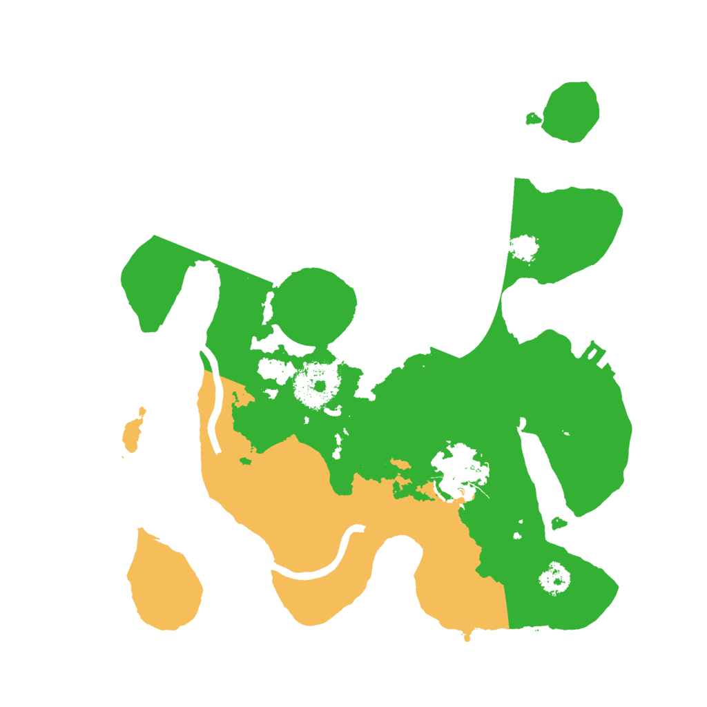 Biome Rust Map: Procedural Map, Size: 2400, Seed: 1490414827