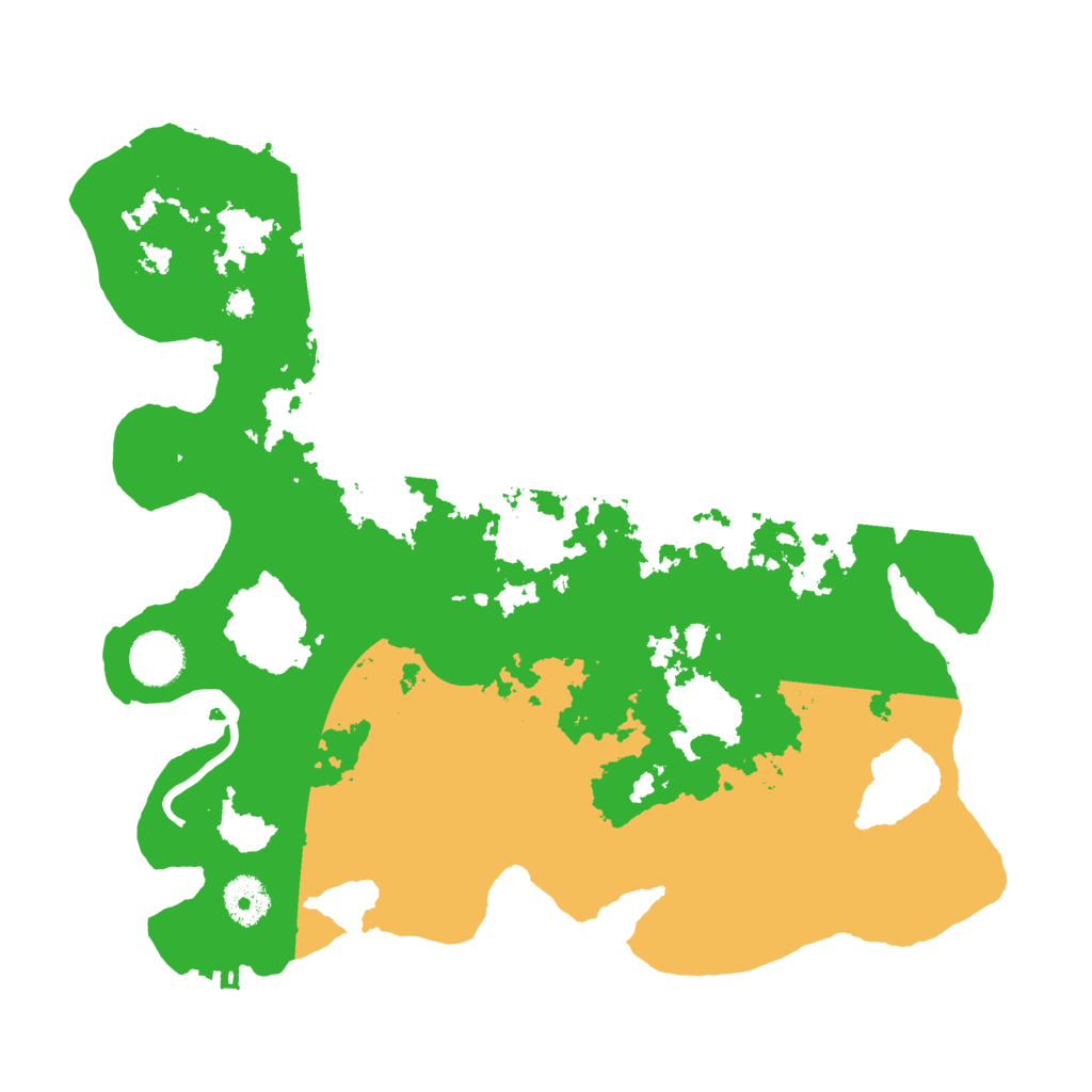 Biome Rust Map: Procedural Map, Size: 3500, Seed: 614567