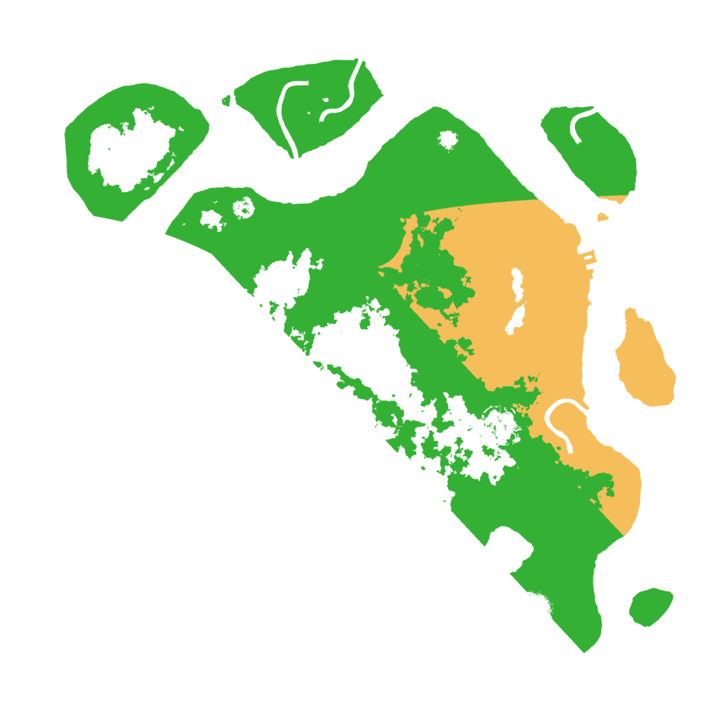 Biome Rust Map: Procedural Map, Size: 3500, Seed: 564281