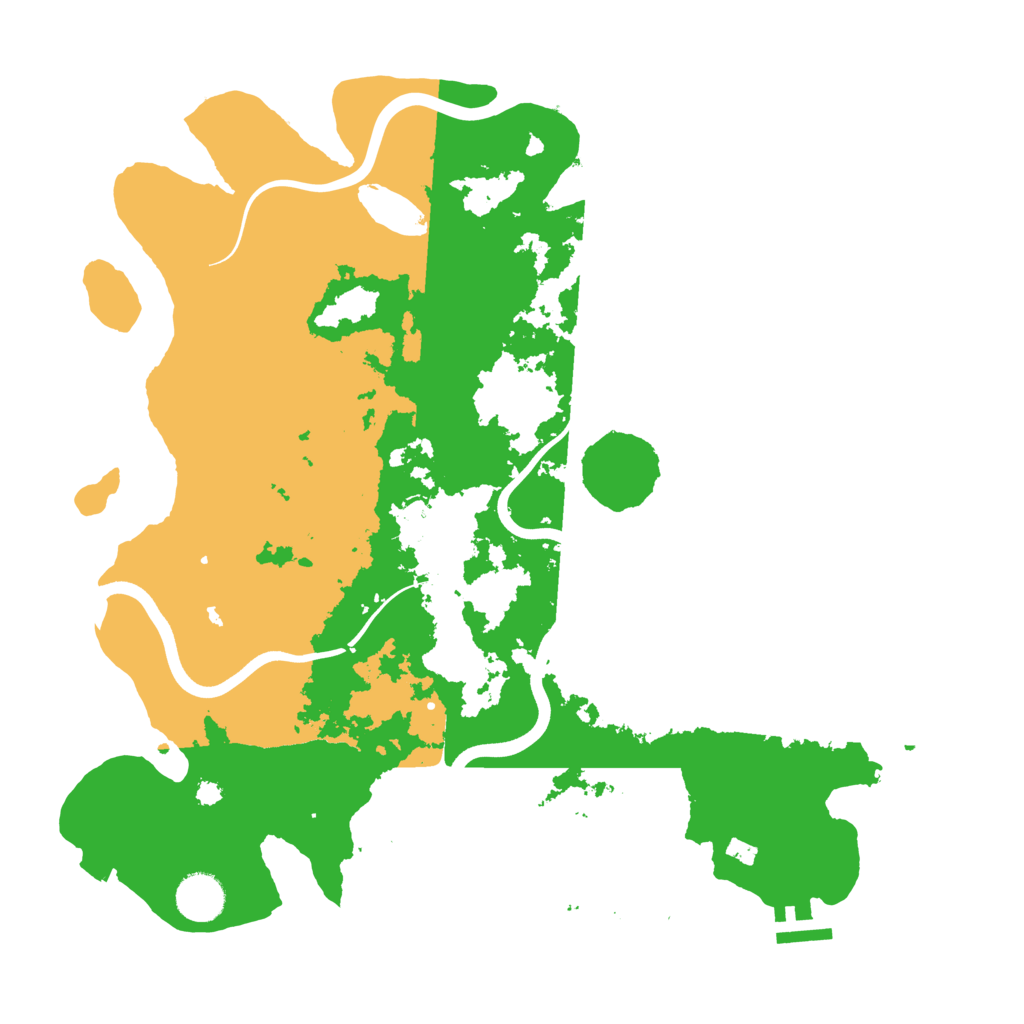 Biome Rust Map: Procedural Map, Size: 3700, Seed: 2782123