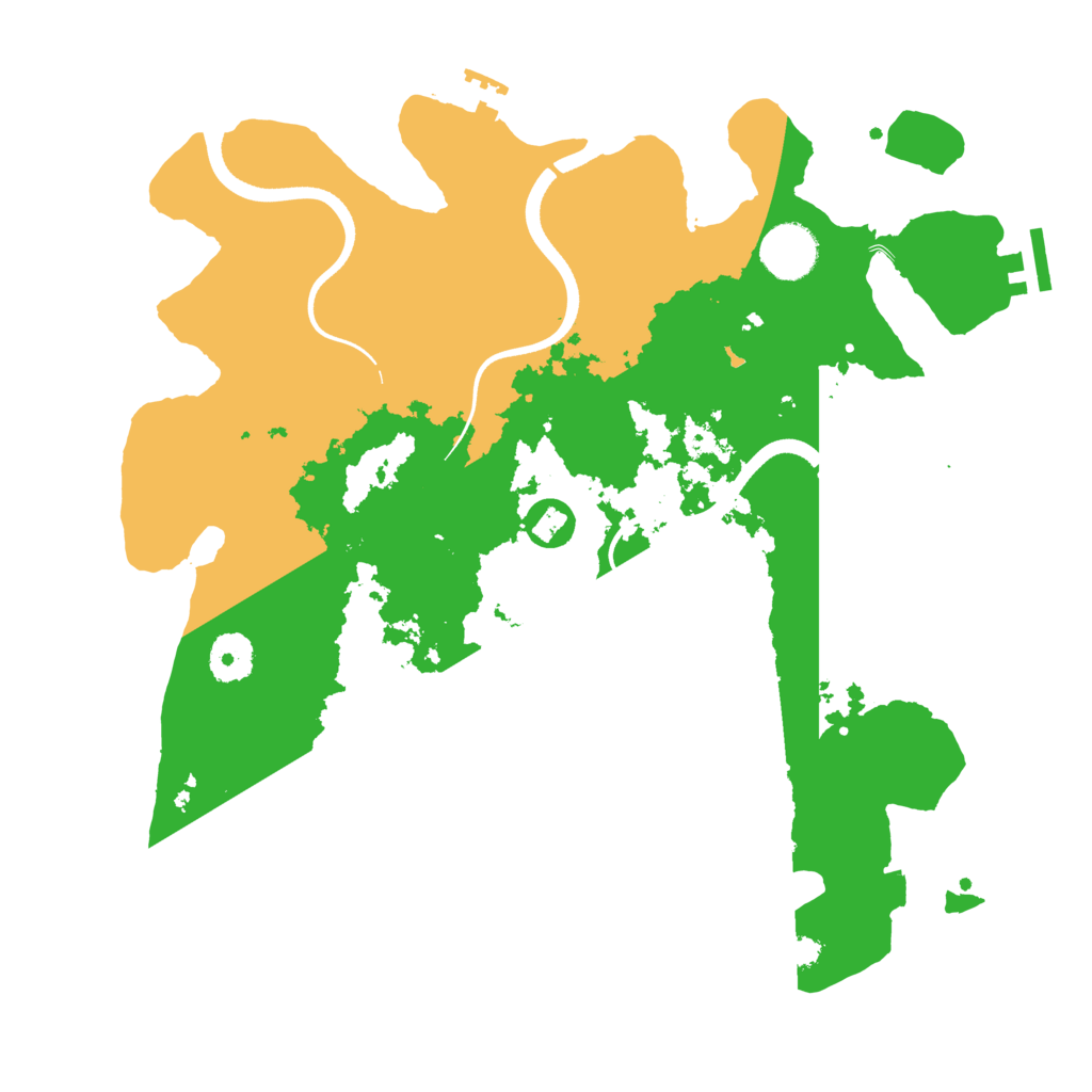 Biome Rust Map: Procedural Map, Size: 3500, Seed: 5420490