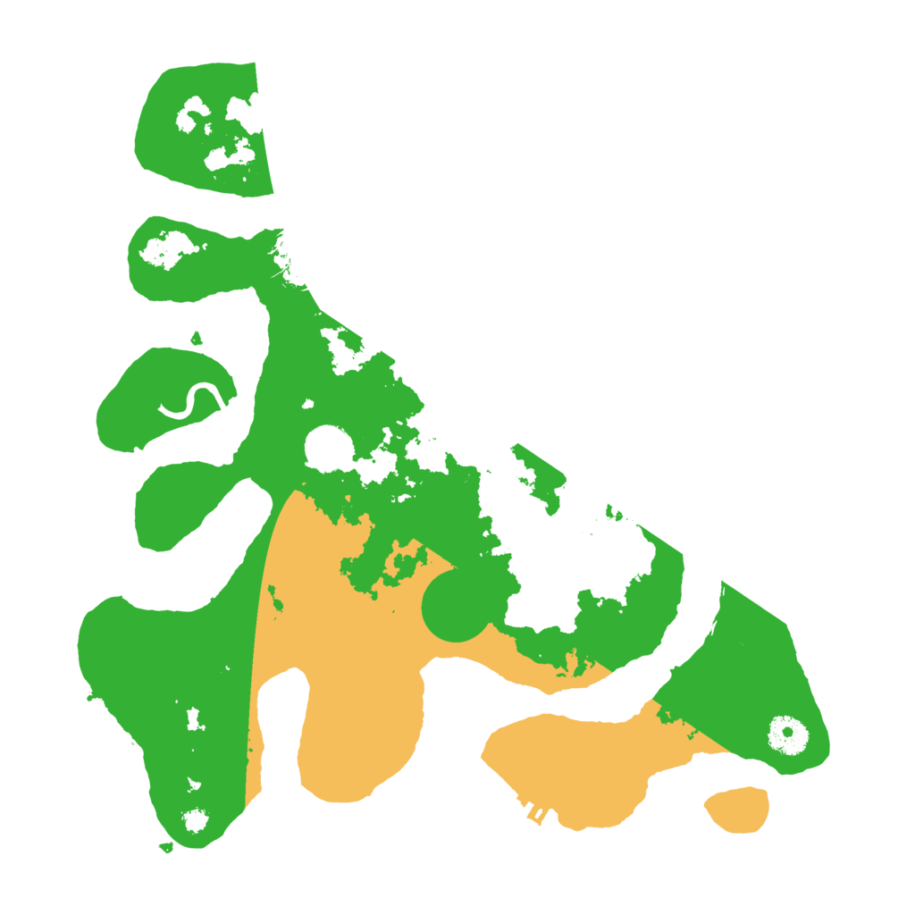 Biome Rust Map: Procedural Map, Size: 3500, Seed: 4441621