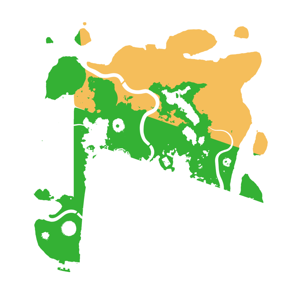 Biome Rust Map: Procedural Map, Size: 3500, Seed: 6304498