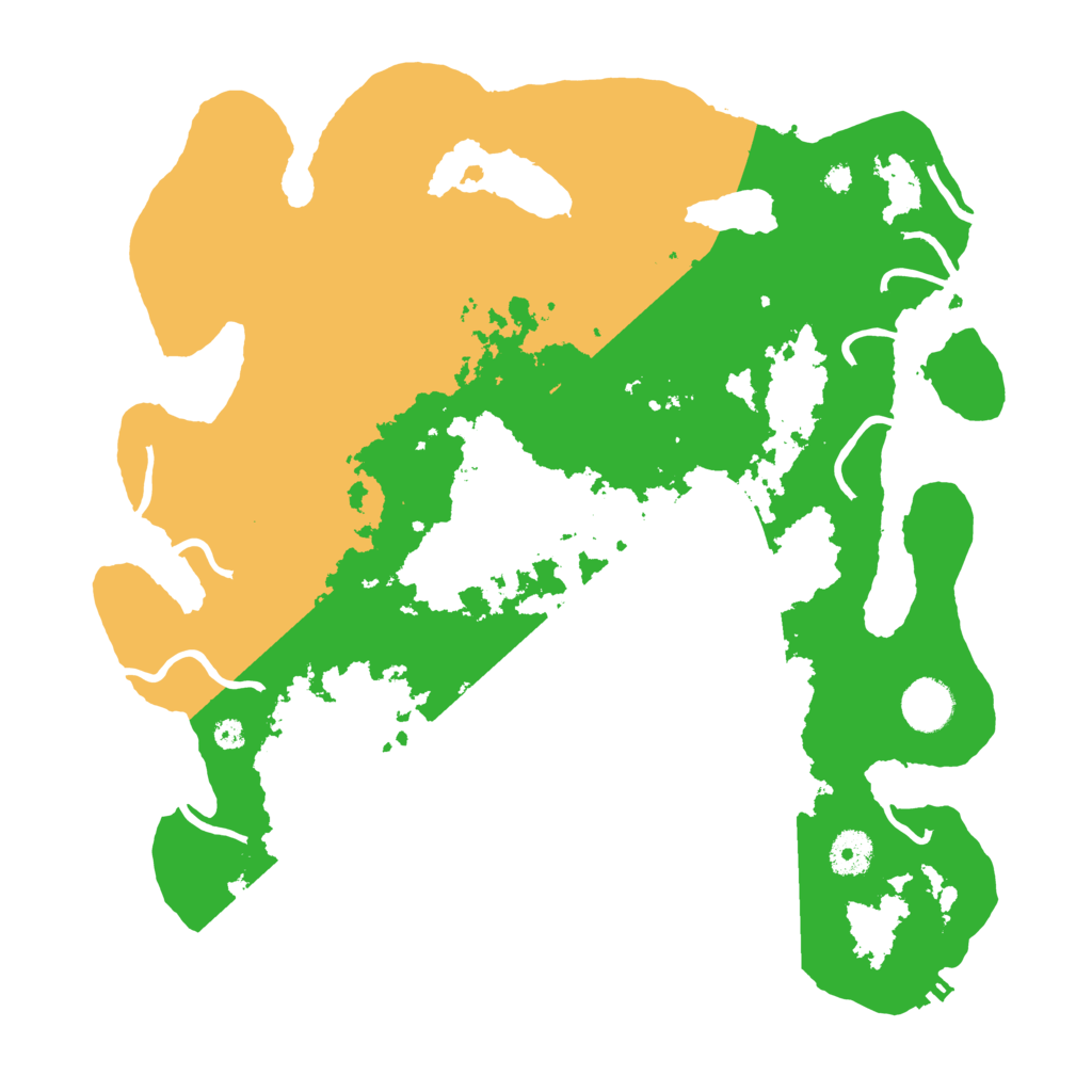 Biome Rust Map: Procedural Map, Size: 3700, Seed: 2792757