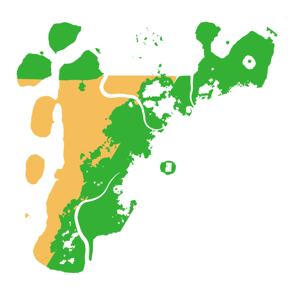 Biome Rust Map: Procedural Map, Size: 3500, Seed: 3140116