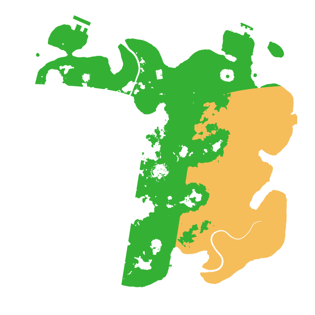 Biome Rust Map: Procedural Map, Size: 3500, Seed: 4895585