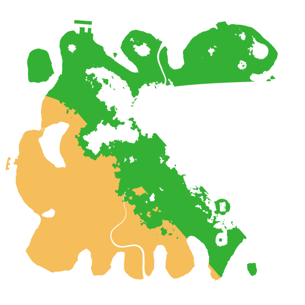 Biome Rust Map: Procedural Map, Size: 3500, Seed: 4898002