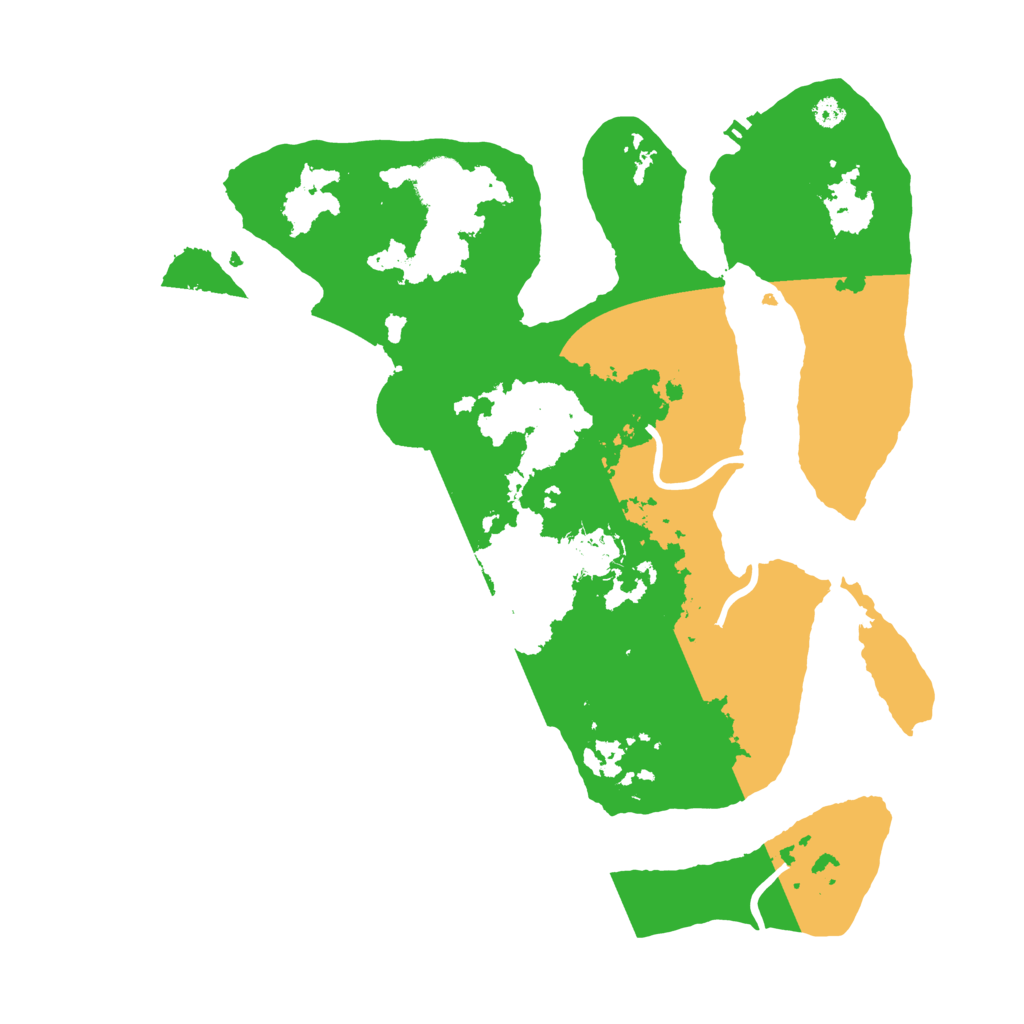 Biome Rust Map: Procedural Map, Size: 3500, Seed: 5545894
