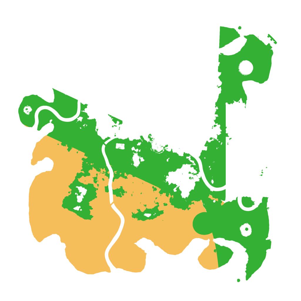 Biome Rust Map: Procedural Map, Size: 3700, Seed: 19794