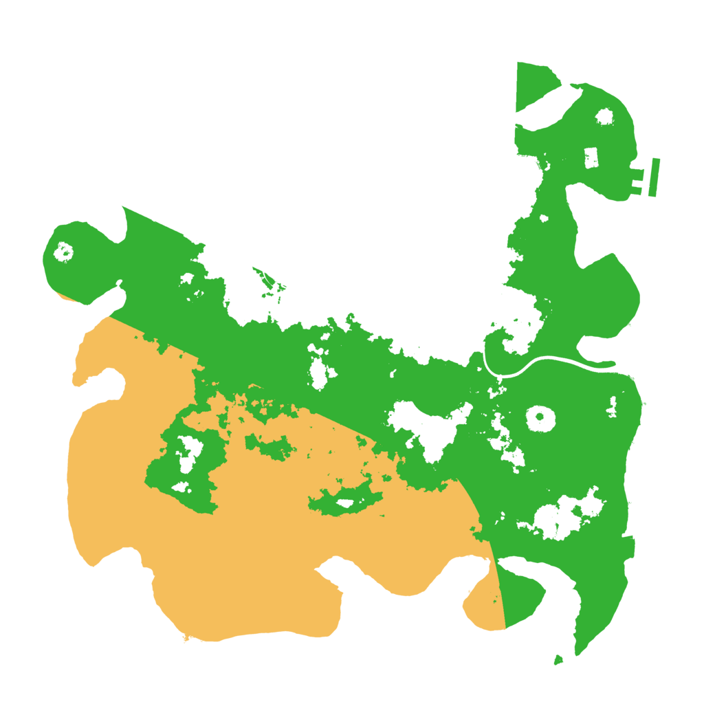 Biome Rust Map: Procedural Map, Size: 3700, Seed: 19794