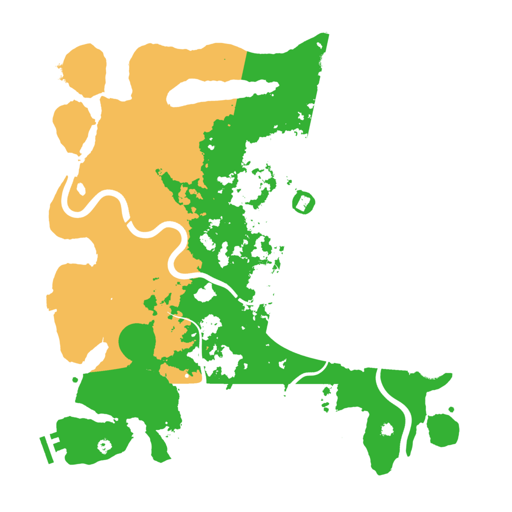 Biome Rust Map: Procedural Map, Size: 3700, Seed: 5167326