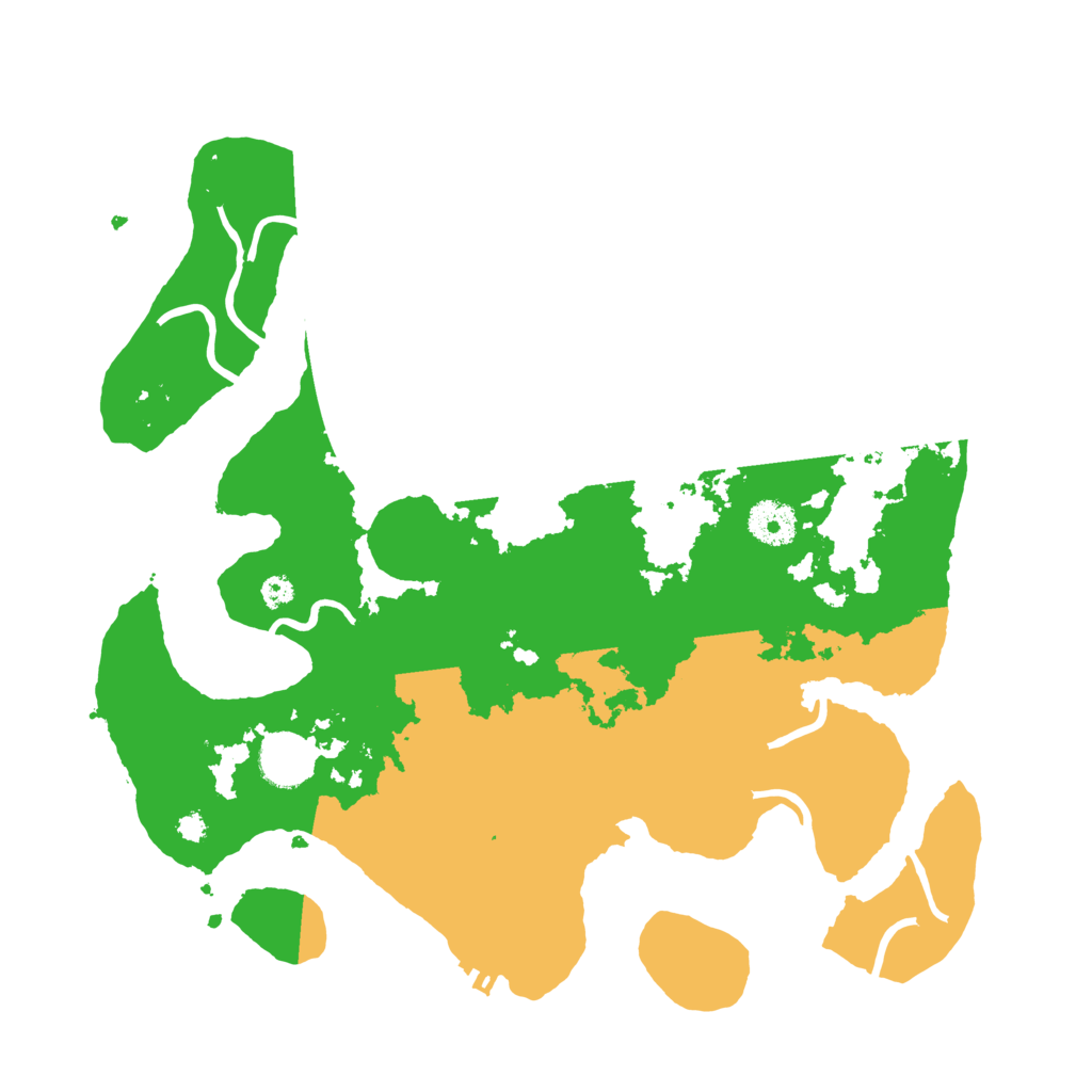 Biome Rust Map: Procedural Map, Size: 3500, Seed: 5537193