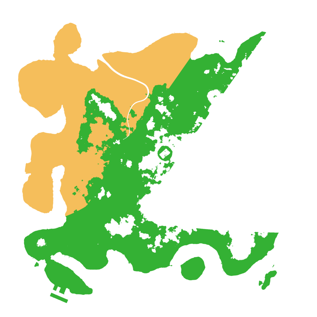 Biome Rust Map: Procedural Map, Size: 3500, Seed: 4043244