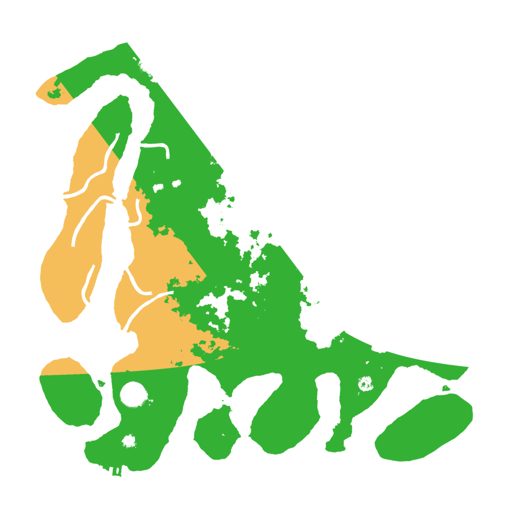 Biome Rust Map: Procedural Map, Size: 3500, Seed: 393487