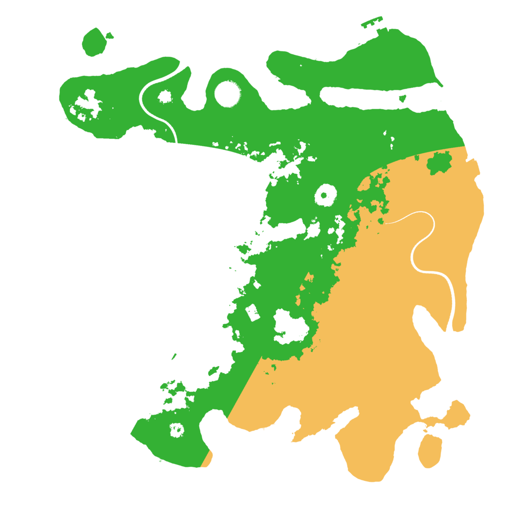 Biome Rust Map: Procedural Map, Size: 3500, Seed: 4458171