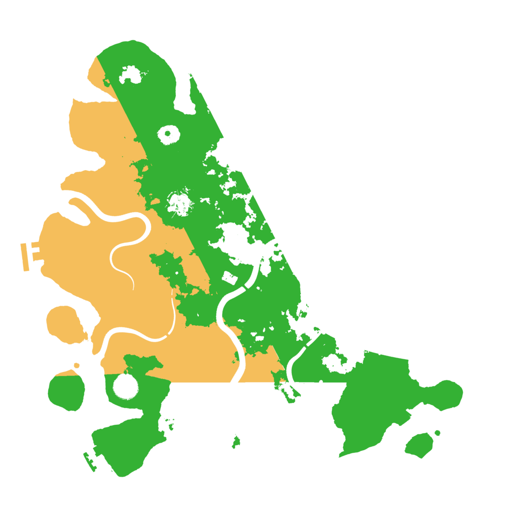 Biome Rust Map: Procedural Map, Size: 3700, Seed: 5178861