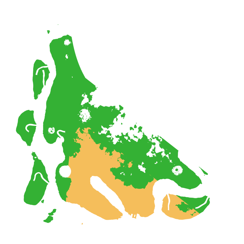 Biome Rust Map: Procedural Map, Size: 3700, Seed: 816523