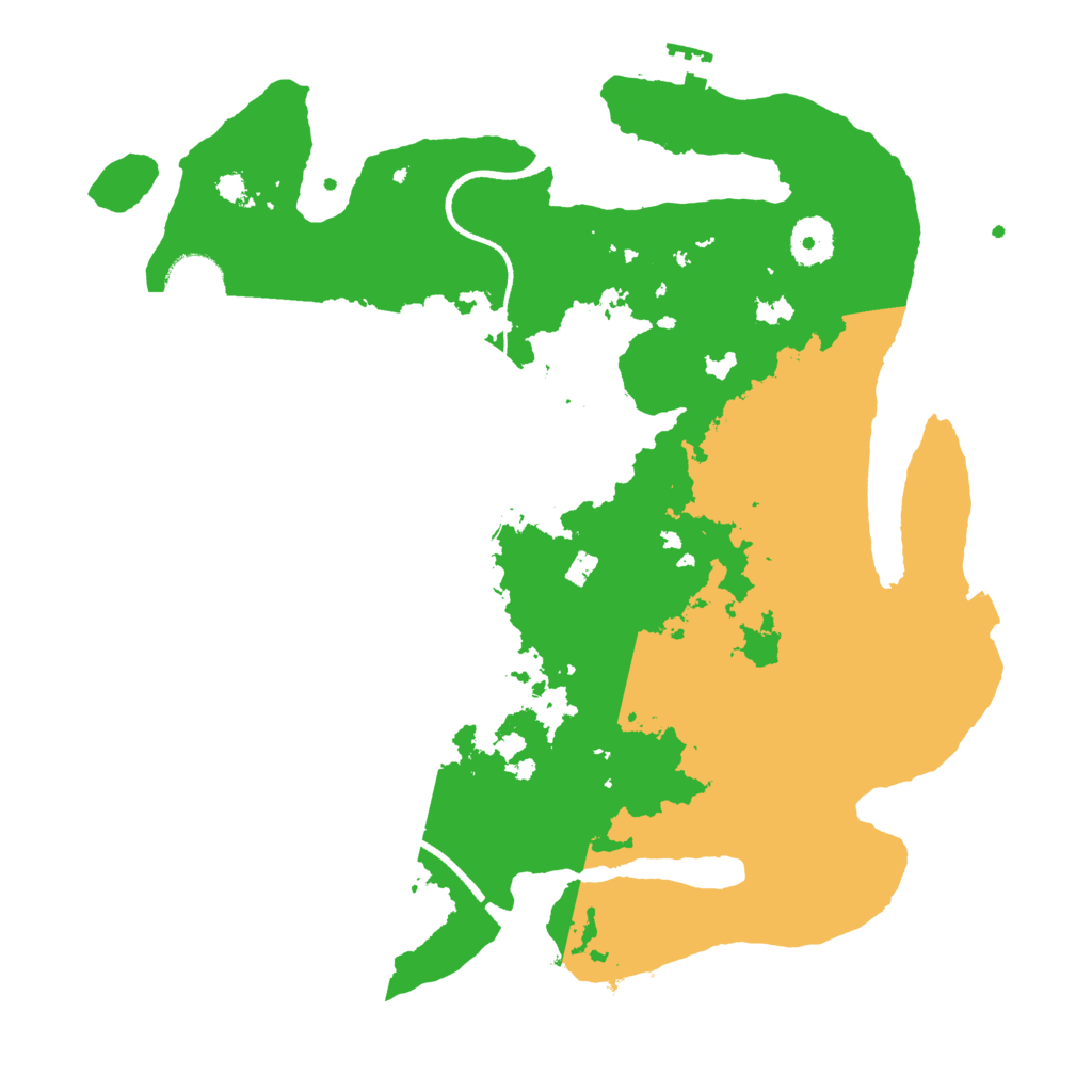 Biome Rust Map: Procedural Map, Size: 3500, Seed: 6152025