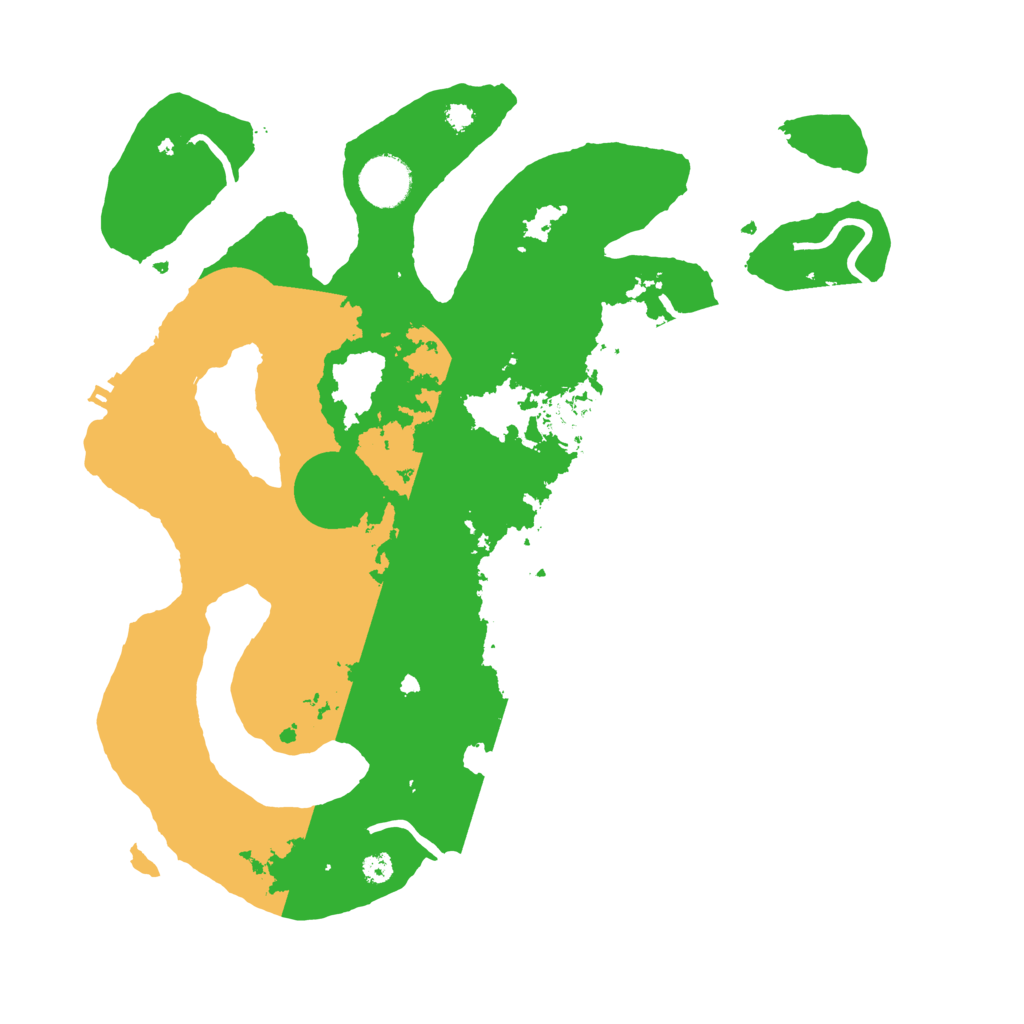 Biome Rust Map: Procedural Map, Size: 3500, Seed: 892138