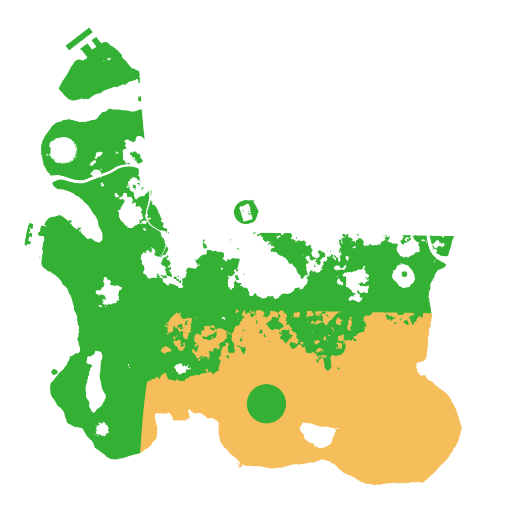 Biome Rust Map: Procedural Map, Size: 3500, Seed: 1396540577