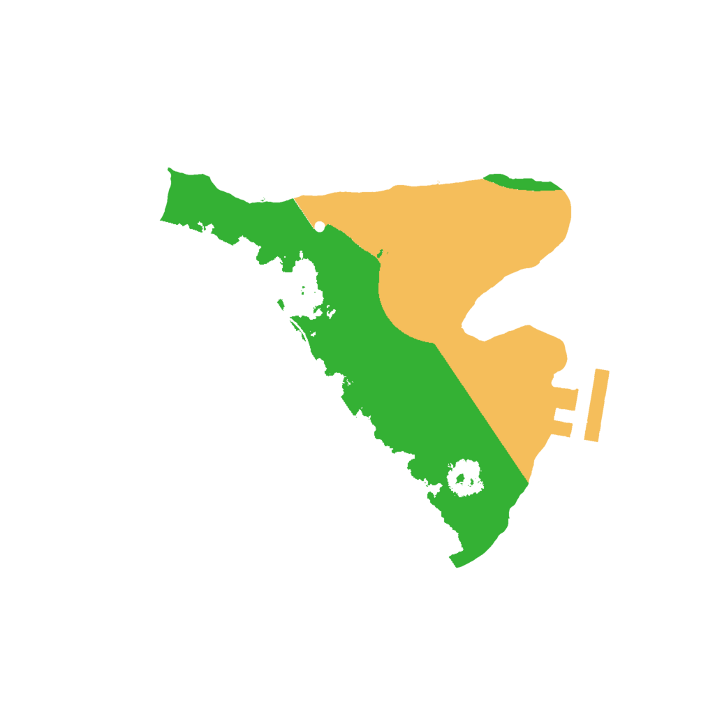 Biome Rust Map: Procedural Map, Size: 2000, Seed: 550335880