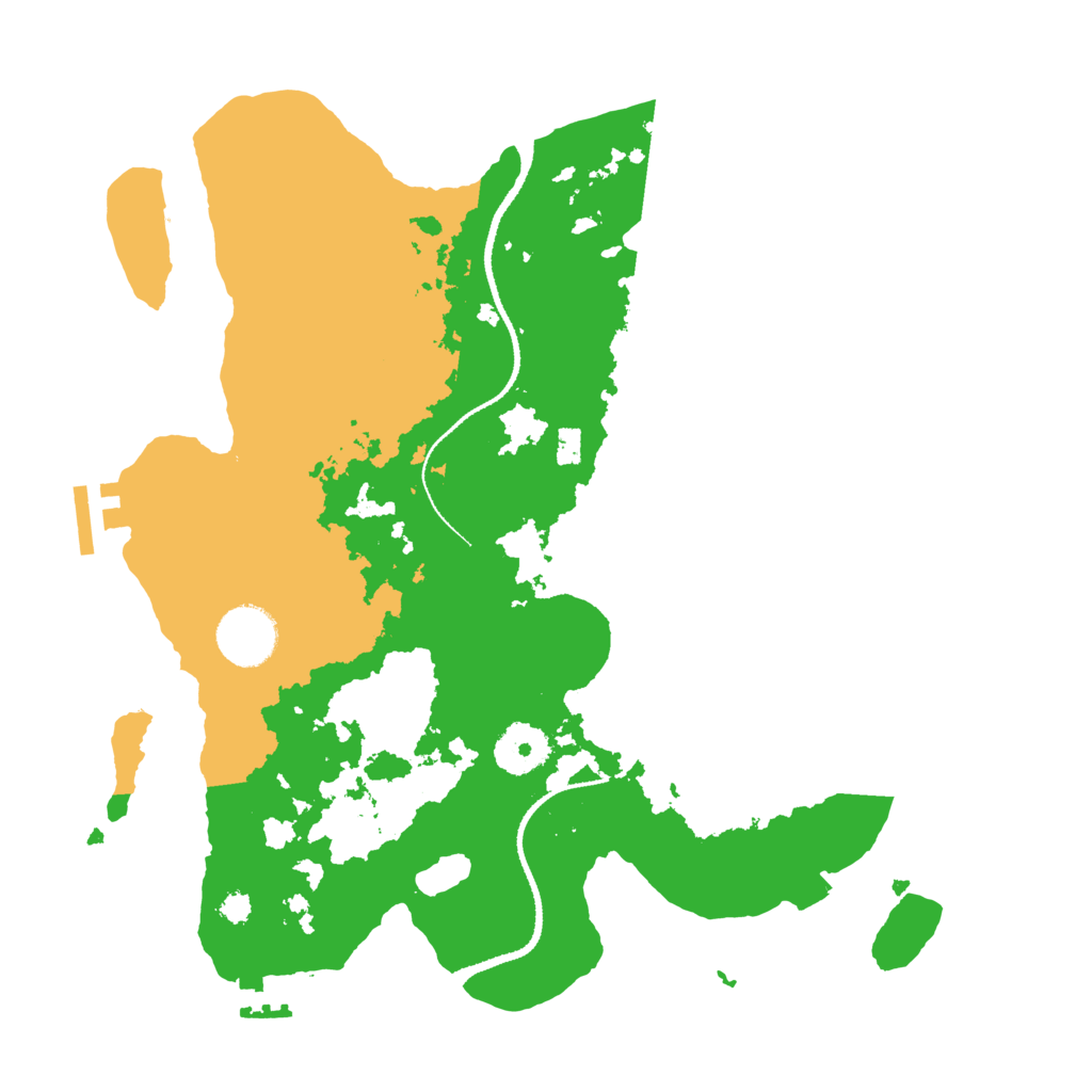 Biome Rust Map: Procedural Map, Size: 3200, Seed: 4258