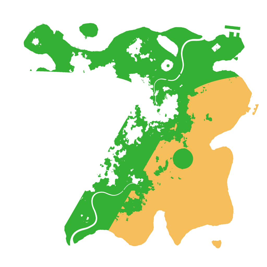 Biome Rust Map: Procedural Map, Size: 3500, Seed: 2575836