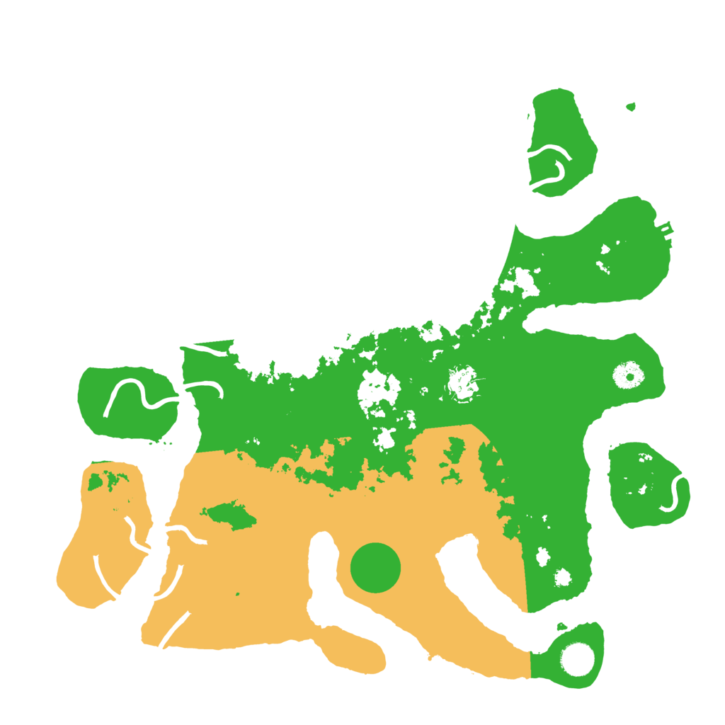 Biome Rust Map: Procedural Map, Size: 3800, Seed: 1124810114