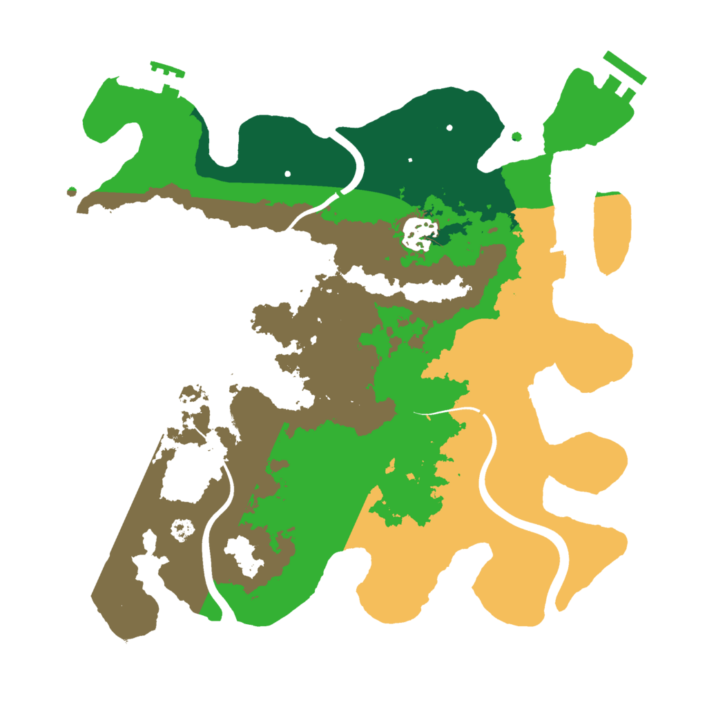 Biome Rust Map: Procedural Map, Size: 3000, Seed: 943260