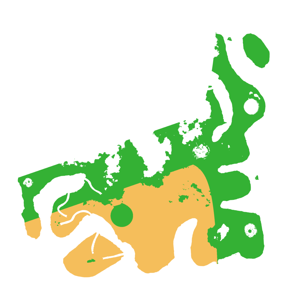 Biome Rust Map: Procedural Map, Size: 3500, Seed: 5284461