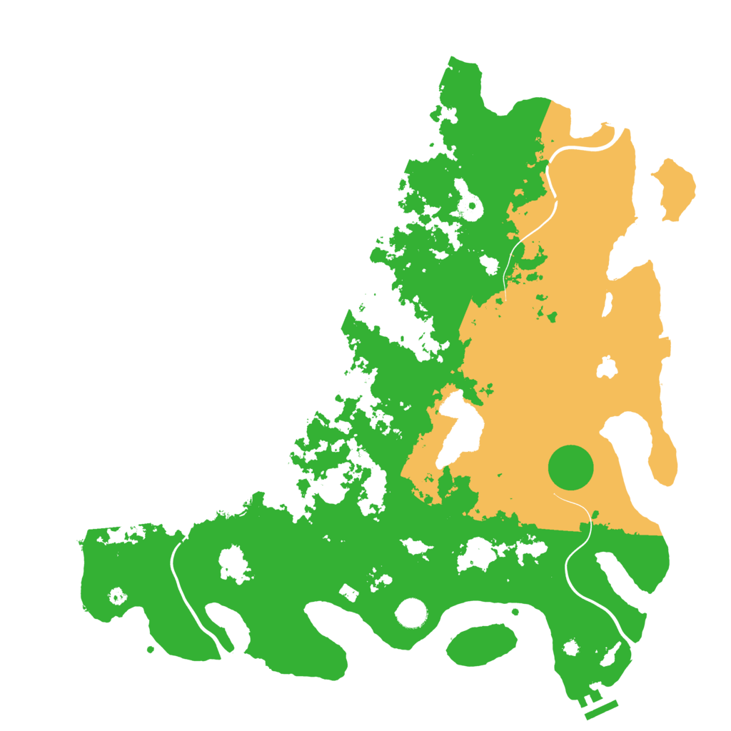 Biome Rust Map: Procedural Map, Size: 4250, Seed: 53311
